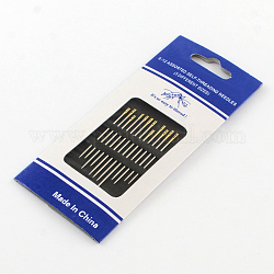 Eisenstiften, selbstschneidenden Nadeln, Platin & golden, 36~42 mm, Stift: 0.8 mm, 12 Stück / Set