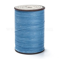 ラウンドワックスポリエステル糸ストリング  マイクロマクラメコード  ツイストコード  革縫い用  空色  0.45mm  約174.97ヤード（160m）/ロール