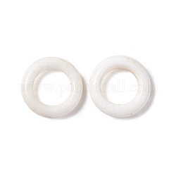 Natural White Agate Beads, Disc/Donut, 10x2mm, Hole: 6mm