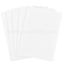 Tissu feutre rectangle, pour bricolage artisanat accessoires de couture, blanc, 30x21x0.2 cm