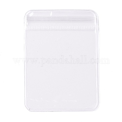 PVC-Antioxidationsbeutel mit Reißverschluss, transparente Aufbewahrungstasche für Schmuckverpackungen mit Anlaufschutz, Transparent, 7x5x0.15 cm, einseitige Dicke: 4.9 mil (0.125 mm)