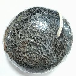Natural tierra lava roca piedra pómez, herramienta de exfoliación de pedicura, para el cuidado de los pies saludables, negro, 98x71x40mm