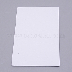 Sets de papier mousse éponge eva, avec double dos adhésif, antidérapant, rectangle, blanc, 15x10x0.2 cm