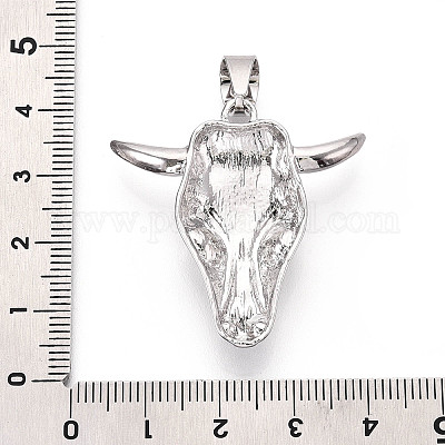 Подвески из латуни и синтетической бирюзы KK-T079-03B-P-1