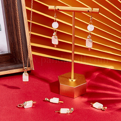 8шт латунные прозрачные подвески из кубического циркония KK-BBC0006-99-1