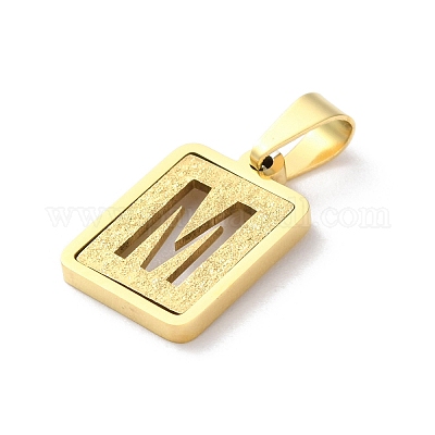 Подвески-алфавиты из нержавеющей стали 304 STAS-S152-01G-M-1