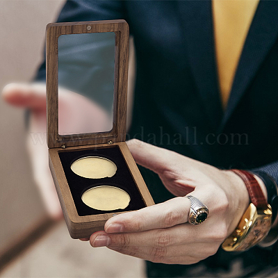 Магнитные коробки для хранения деревянных медалей CON-WH0088-94B-02-1