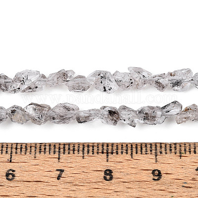 Нити натуральных алмазных бусин херкимер G-T144-B08-01-1