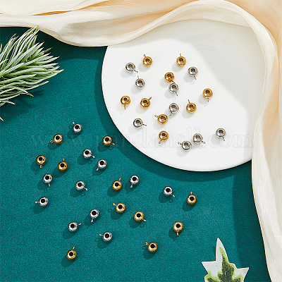 40 шт. 2-х цветные дужки из нержавеющей стали 304 STAS-FH0002-14-1