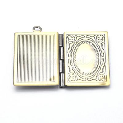 Подвески латуни медальон KK-F717-39AB-NR-1