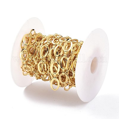 Латунная цепочка фигаро&nbsp;CHC-D028-16G-1