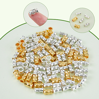 120 шт. Европейские бусины из сплава 3 цветов FIND-SP0002-38-1