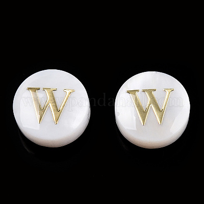 Бусины из натуральных пресноводных ракушек SHEL-N036-01W-1