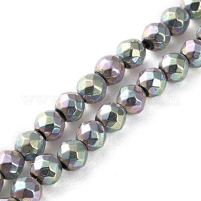 Гальванические нити из синтетических немагнитных гематитовых бусин G-C248-D01-3mm-02-1