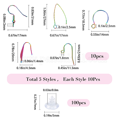 Wholesale CREATCABIN Earring Hooks Finding Kits 