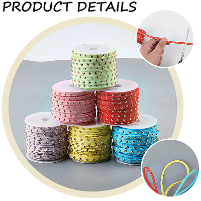 Шнур из искусственной замши calfovera 6 рулон 6 цвета LW-CL0001-02A-1