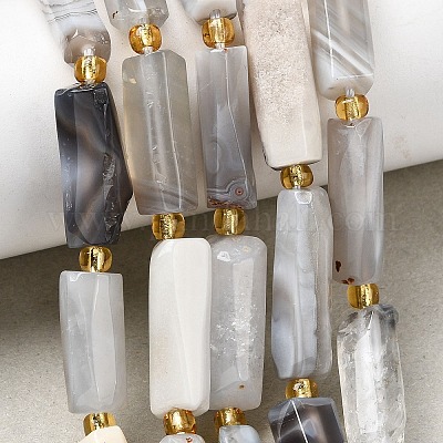 Природные Ботсвана агат бисер нитей G-D353-A11-1