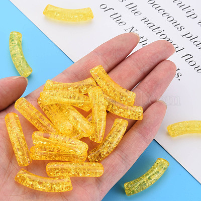 Прозрачных бусин акриловые треск CACR-S009-001A-N81-1