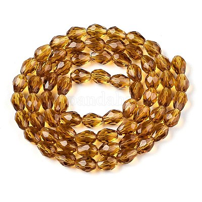 Прозрачные стеклянные бусины X-EGLA-N013-T6mm-D16-1