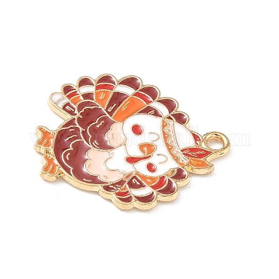 Подвески из сплава с эмалью ко дню благодарения ENAM-I076-01G-07-1