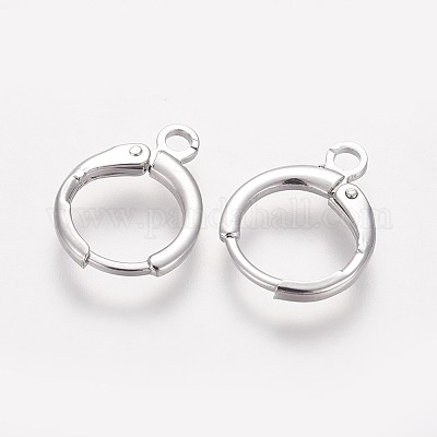 Латунные серьги-обручи KK-L179-04P-A-1