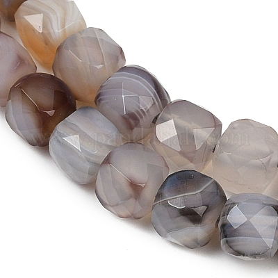 Природные Ботсвана агат бисер нитей G-H078-C37-6mm-1