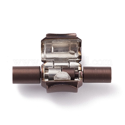 Ионное покрытие (IP) 304 нержавеющая сталь европейские застежки с концами шнура STAS-G239-15R-1