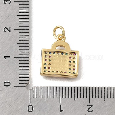 Латунные микро проложить кубического циркония подвески KK-D431-058G-01-1