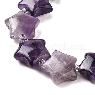 Нити бусин из натурального аметиста и кварца G-NH0005-030-1