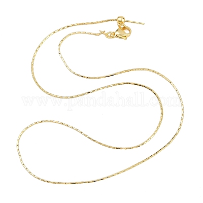 0.8 мм латунная цепочка «бостон» регулируемые слайдеры ожерелья NJEW-M108-28G-01-1