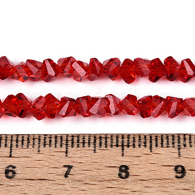 Прозрачные стеклянные бусины GLAA-N018-4mm-06-1