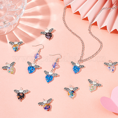 Бусины ручной работы подвески тысячецветник FIND-PH0008-12-1