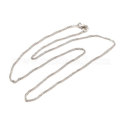 1.5 мм стойка покрытие латунь сингапур цепи ожерелья для женщин мужчин MAK-L044-22P-1