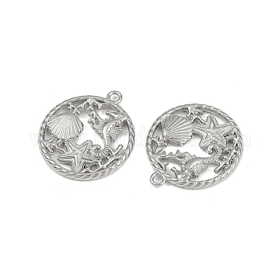 Подвески из нержавеющей стали 304 с тематикой океана STAS-F317-01N-P-1