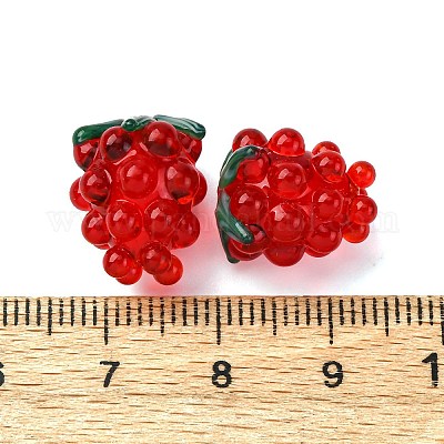 Бусины лэмпворк  LAMP-WH0012-02E-1