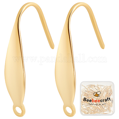 100 шт. крючки для сережек из нержавеющей стали 304 STAS-BBC0005-04-1