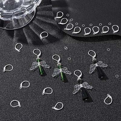 50 шт. латунные серьги с защелкой KK-BBC0005-72S-1