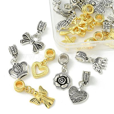 20шт 20 стиля сплава европейские висячие подвески в тибетском стиле FIND-FS0002-02-1