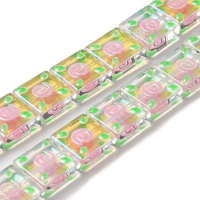 Прозрачные стеклянные бусины LAMP-K037-11D-1