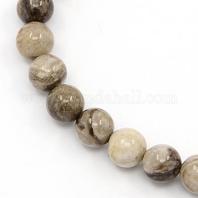 Wholesale Natural Silver Leaf Jasper Beads Strands Pandahall Com