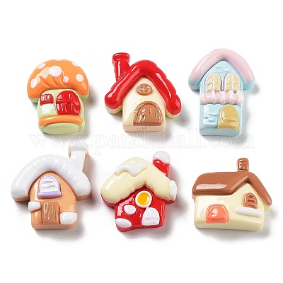 Непрозрачные кабошоны из смолы RESI-H155-09-1