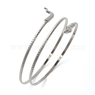 Браслеты-манжеты из сплава на плечо для женщин BJEW-U037-01B-P-1