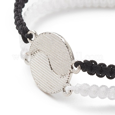 Silver Lockit Beads Bracelet, Silver and Black Polyester Cord - Jewelry -  Categories