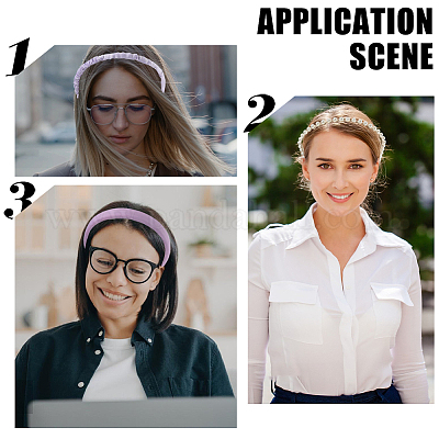 Элегантные тканевые резинки для волос AJEW-WH20033-045B-1