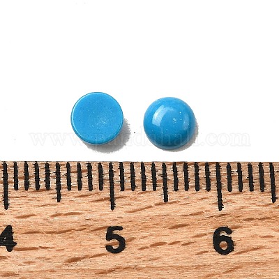 Синтетических бирюзовый кабошон G-C070-02C-1