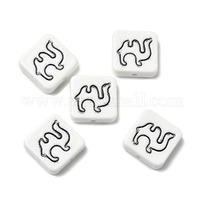 Фарфоровые бусины ручной работы PORC-Z004-02B-1