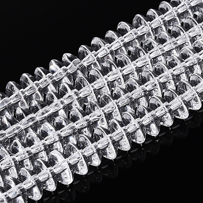 Прозрачные стеклянные бусины GLAA-T025-6mm-07B-1