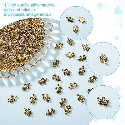 200 шт. бусины из сплава в тибетском стиле TIBEB-GO0001-10-1