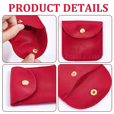 12шт бархатные мешочки для хранения ювелирных изделий ABAG-NB0001-92B-1