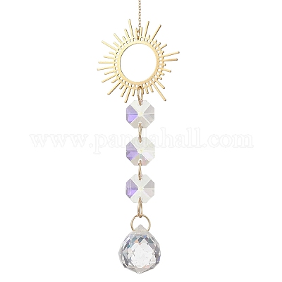 Стеклянные подвесные ловцы солнца HJEW-JM04585-1